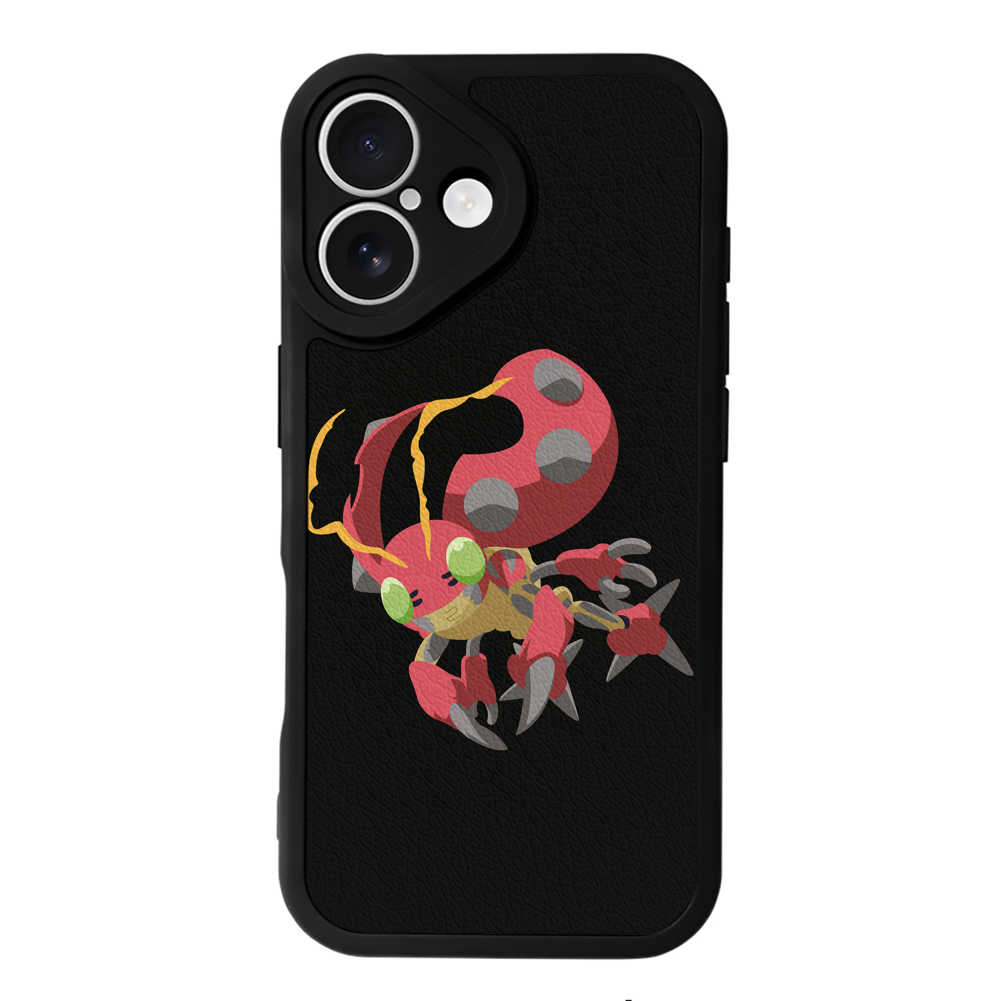 （画像用） Digimon デジタルモンスター/デジモン 【iPhone 16シリーズ対応】シリコンスマホケース（レザー調） 材質：シリコン